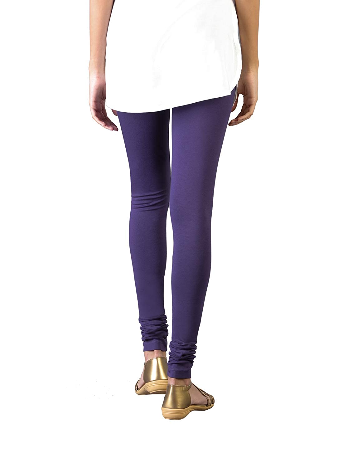 Buy TWIN BIRDS Purple Cotton Full Length Leggings for Women Online @ Tata  CLiQ