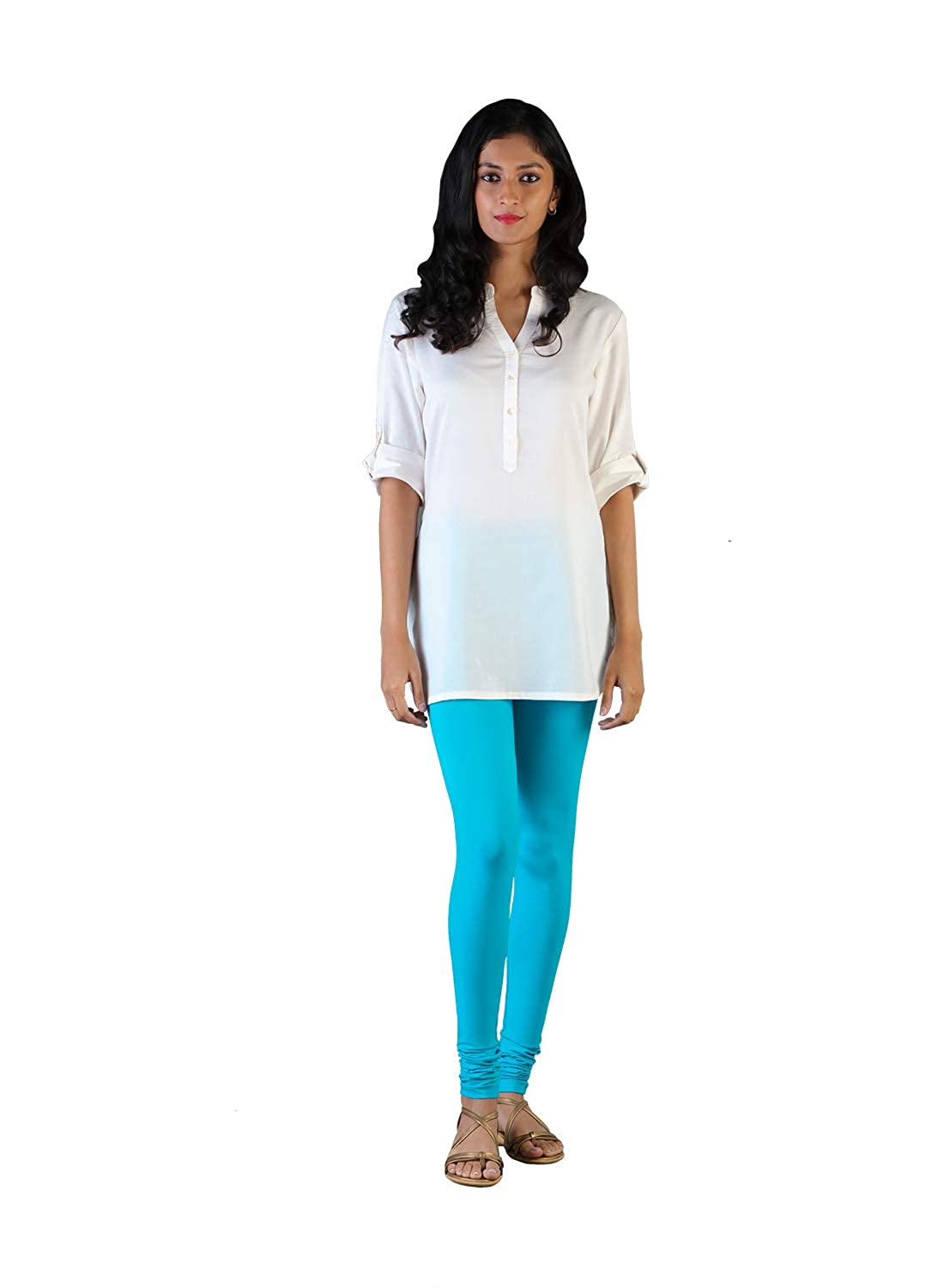 Dollar Missy Women Turquoise-blue Solid Ankle-Length Leggings Price in  India, Full Specifications & Offers | DTashion.com